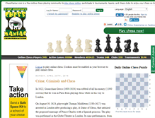 Tablet Screenshot of chessmaniac.com